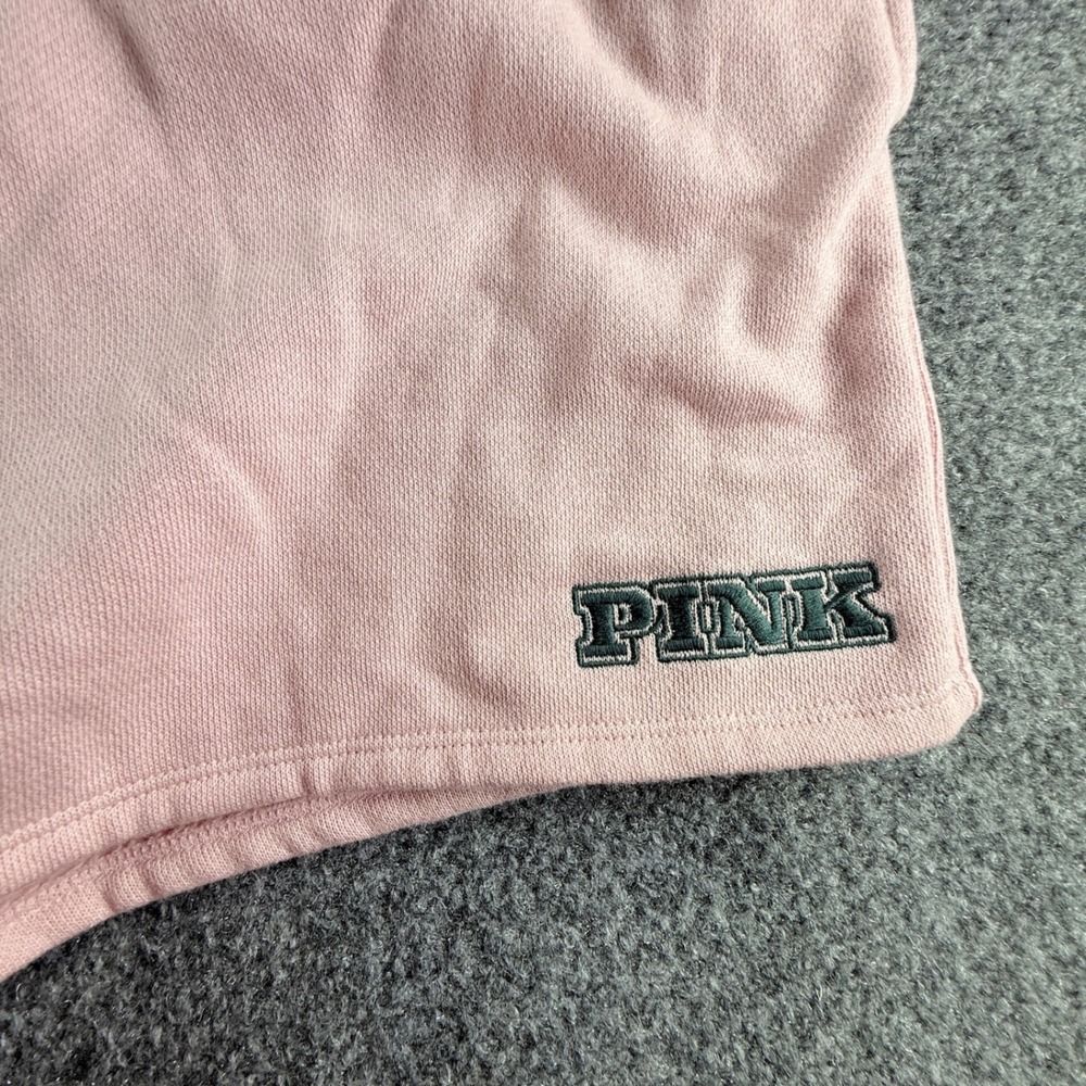 PINK Victoria's Secret Ivy Fleece Sweat Shorts Pink High Rise XXL 11241951